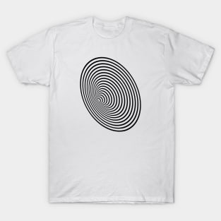 Hypnotic Circles Minimalart T-Shirt